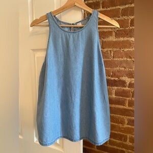 Old Navy Chambray High Neck Sleeveless Top